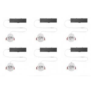 6-pack Commercial Electric LED 3 inch Slim LED Trimless Recessed Kit 1005592795